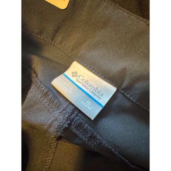 Columbia pantacourt Size 10 Black Capri Active Fit Omni Shade UPF 50 NWT $60 - Picture 7 of 8